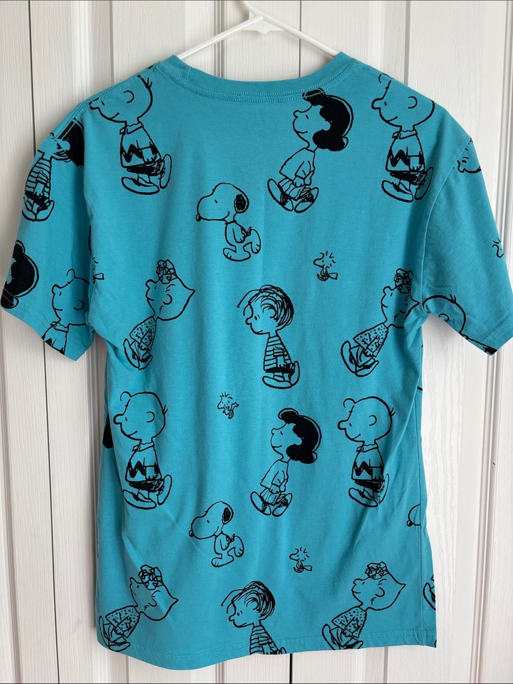 Peanuts Graphic Tee Shirt. Blue. Size Small - Picture 2 of 4